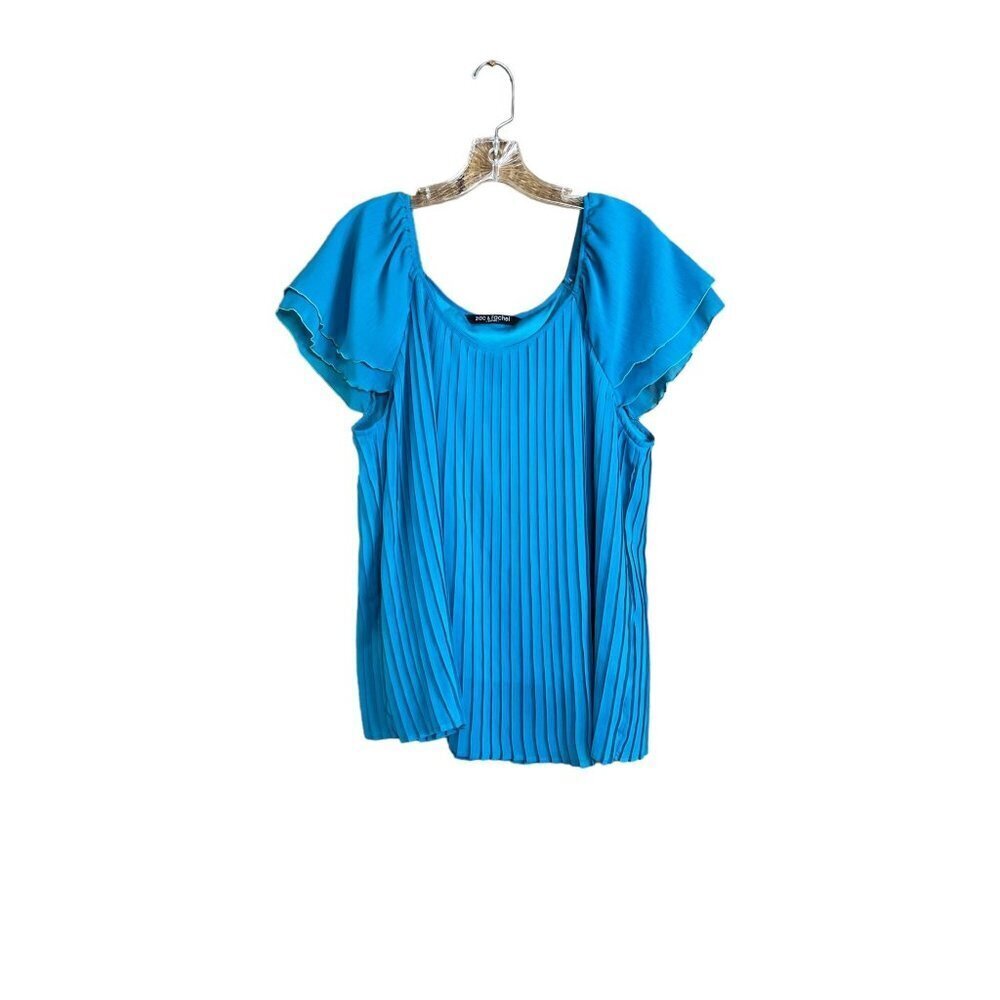 Zac & Rachel Women's Turquoise Blouse - Picture 2 of 6